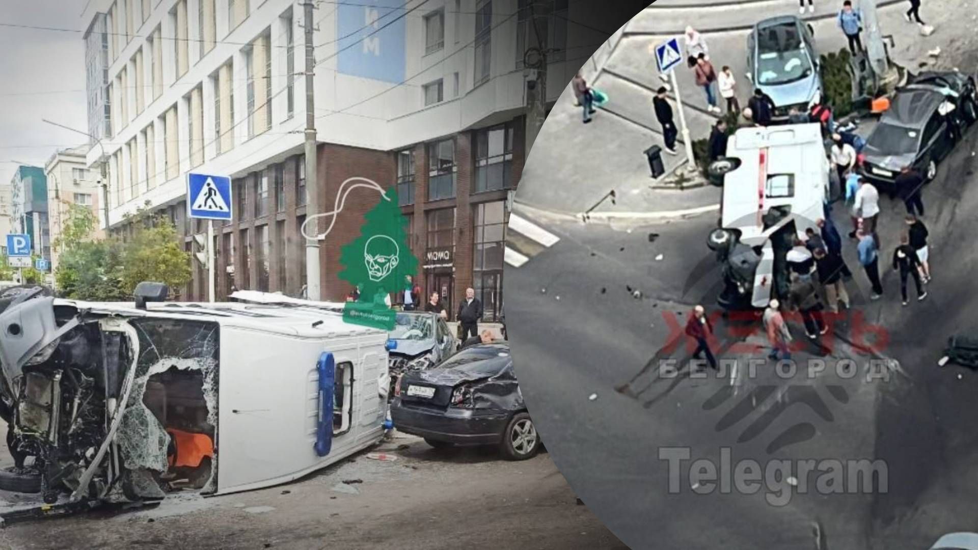 В Белгороде "скорая" попала в аварию: она могла перевозить военных - 24 Канал В Белгороде "скорая" попала в аварию: она могла перевозить военных - 24 Канал