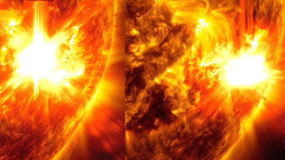 Потужні спалахи на Сонці Потужні спалахи на Сонці