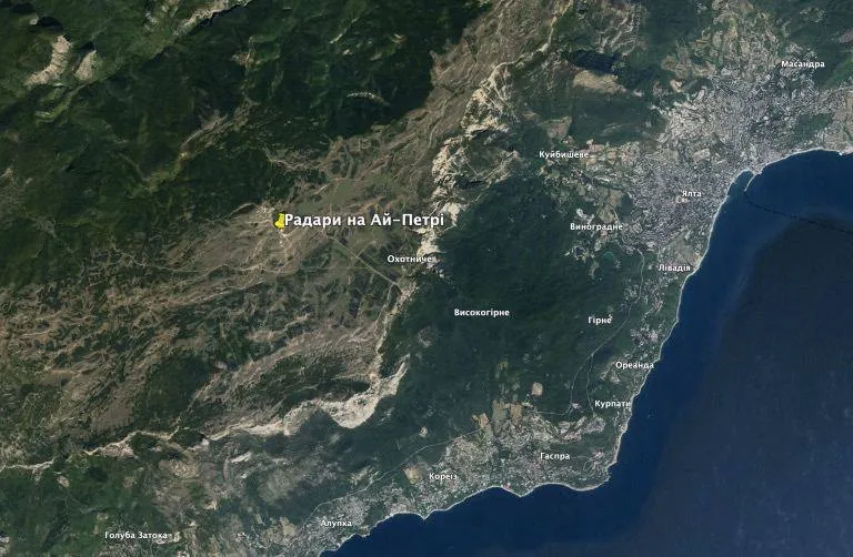 радари ППО на Ай-Петрі радари ППО на Ай-Петрі