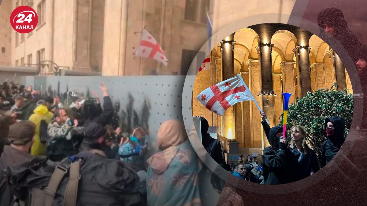 У Грузії тривають протести проти закону про "іноагентів" У Грузії тривають протести проти закону про "іноагентів"