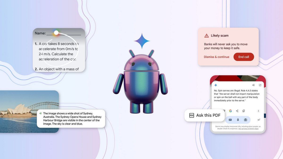 Google вбудує Gemini в Android з новими функціями штучного інтелекту