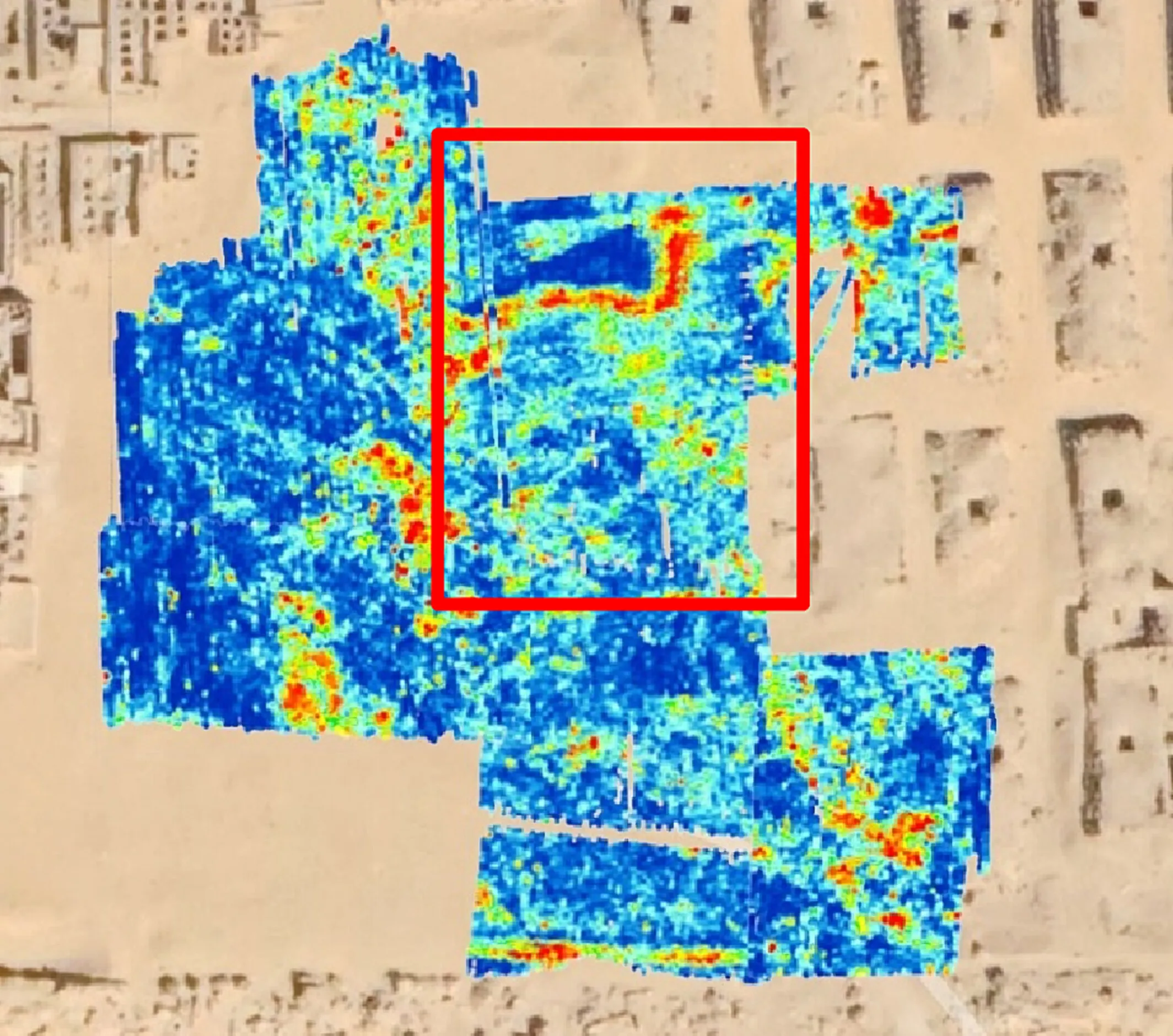 Красная отметка, похожа на букву Г, может быть входом в более глубокое помещение Красная отметка, похожа на букву Г, может быть входом в более глубокое помещение