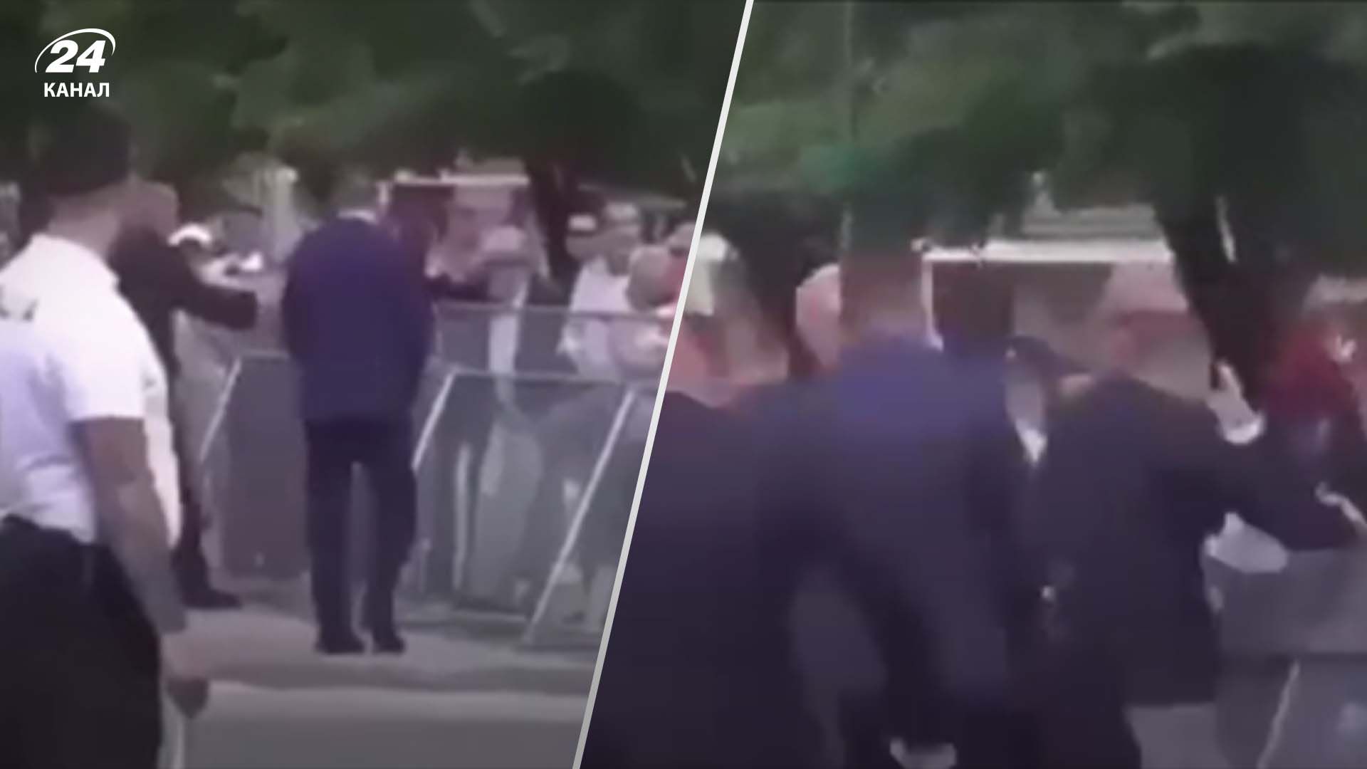 Момент нападу на Фіцо потрапив на відео Момент нападу на Фіцо потрапив на відео