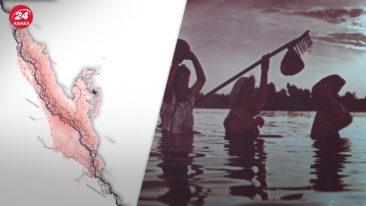 Каким был Днепр до создания ГЭС - появилась реконструкция русла Днепра - фото - 24 Канал Каким был Днепр до создания ГЭС - появилась реконструкция русла Днепра - фото - 24 Канал