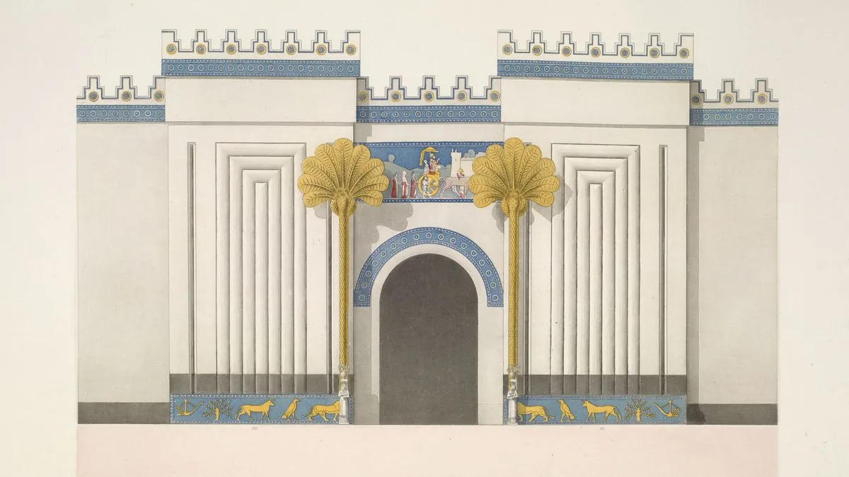 Ці фігури були зображені біля входу до храму Ці фігури були зображені біля входу до храму
