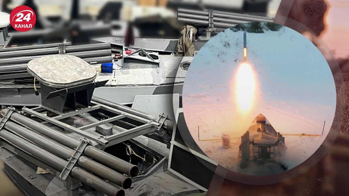 Дроны Sea Baby стреляют из системы "Град" Дроны Sea Baby стреляют из системы "Град"