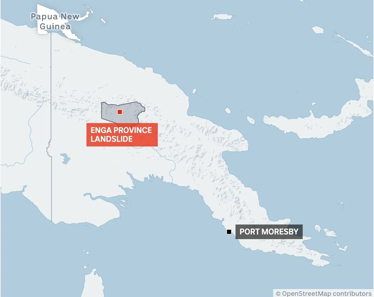 В Папуа Новой Гвинее произошел оползень