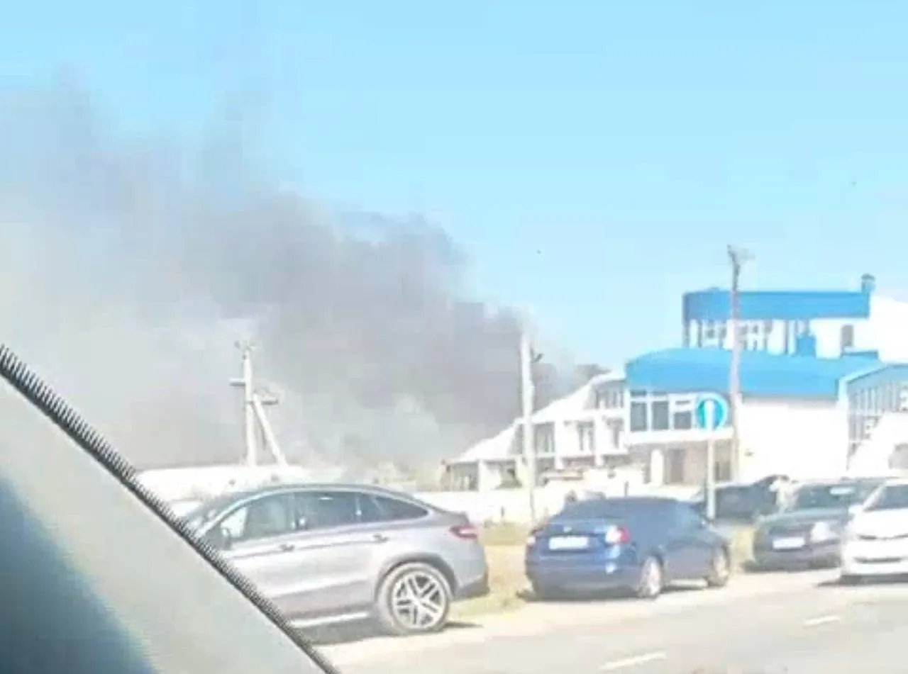 Пожар в Крыму