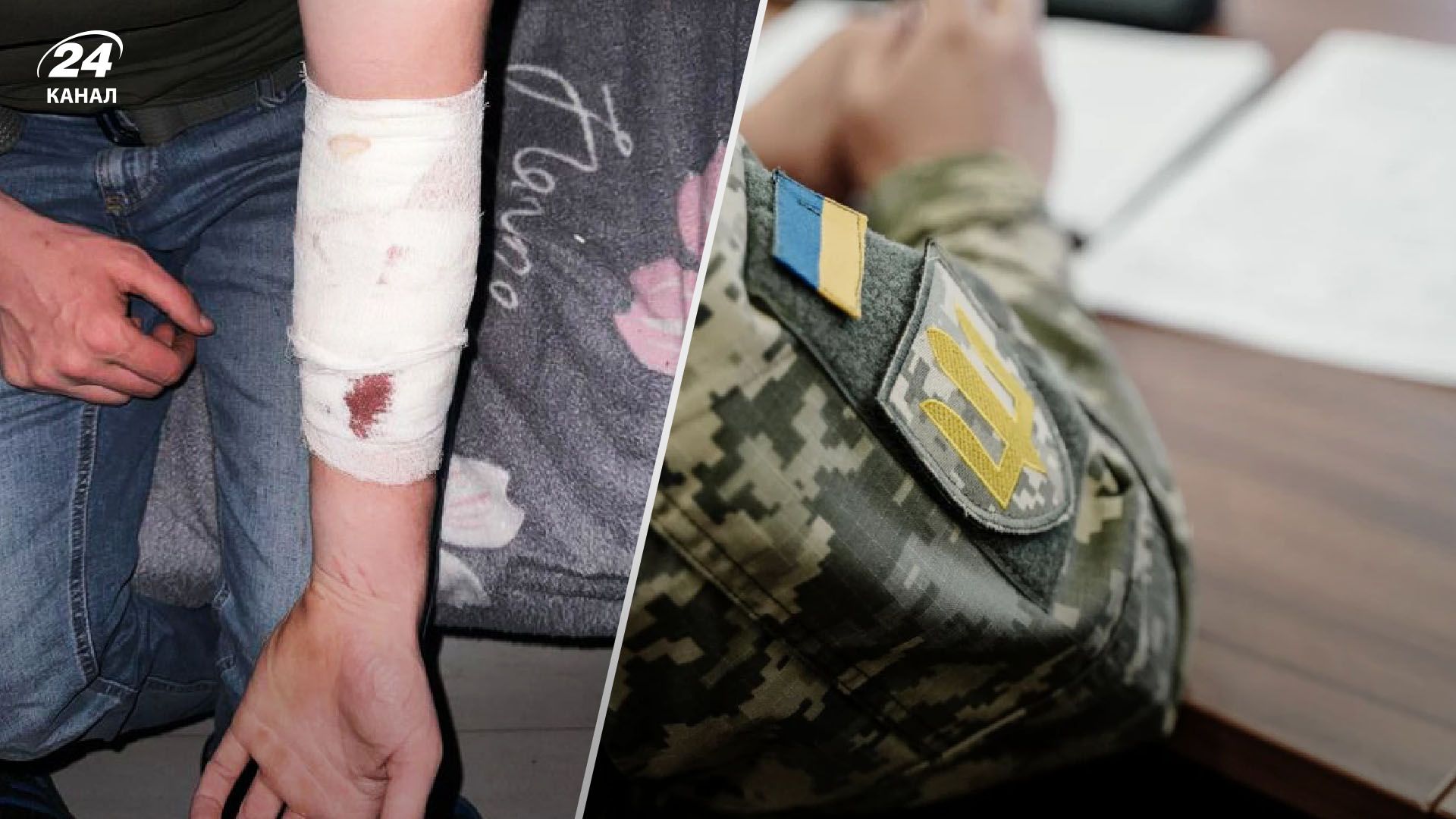 На Київщині чоловік порізав вени у ТЦК: у військкоматі заперечують - 24 Канал