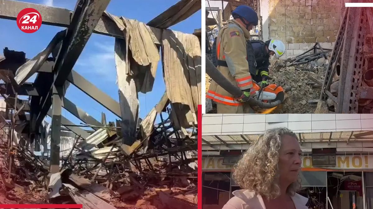 Представительница ООН посетила место удара по Эпицентру в Харькове Представительница ООН посетила место удара по Эпицентру в Харькове