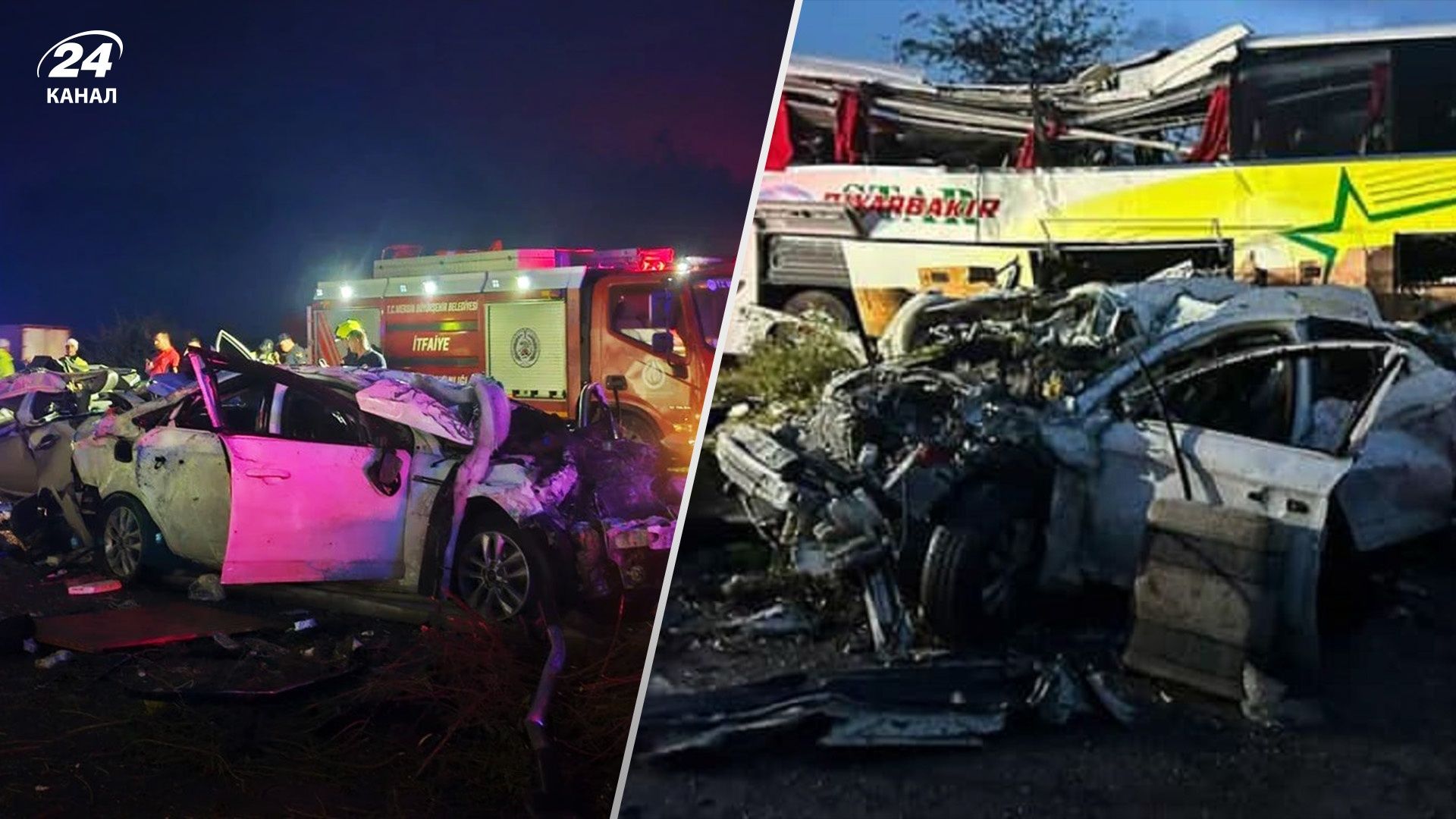 У Туреччині автобус з пасажирами потрапив у ДТП У Туреччині автобус з пасажирами потрапив у ДТП