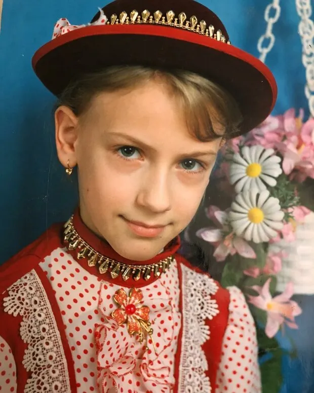 Леся Никитюк в детстве
