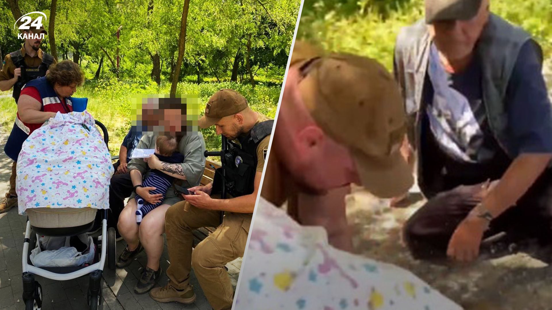 В Киеве пьяный мужчина опрокинул коляску со своим внуком