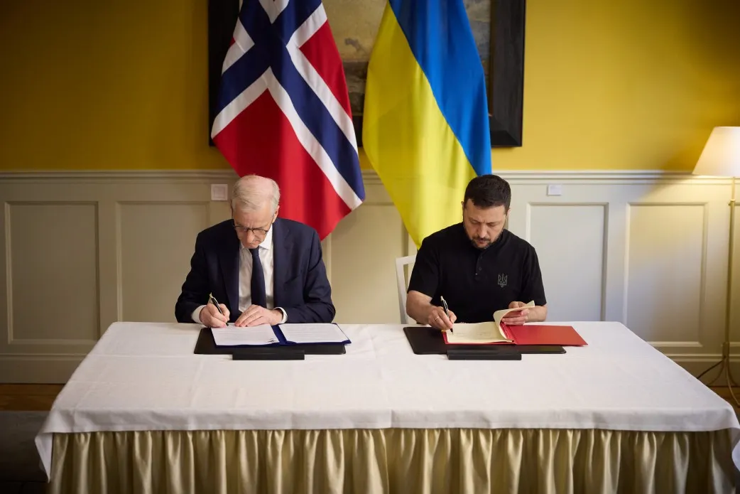 Зеленський підписав безпекову угоду з прем'єром Норвегії