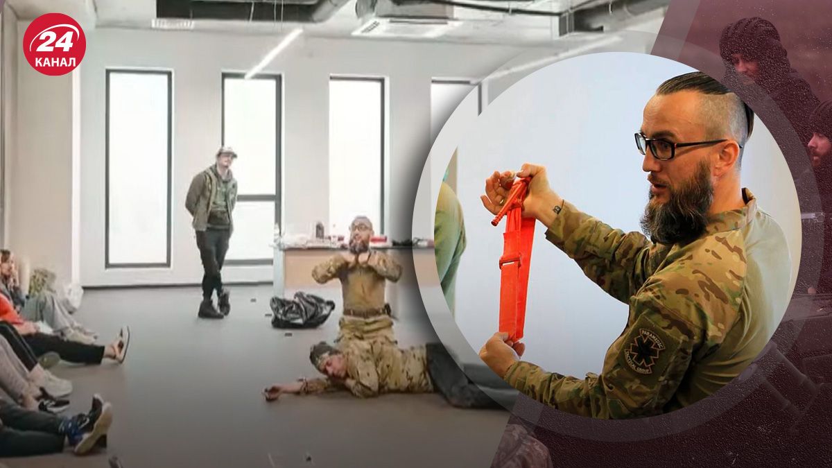 Мар'ян Гаврилів навчає людей наданню першої домедичної допомоги Мар'ян Гаврилів навчає людей наданню першої домедичної допомоги