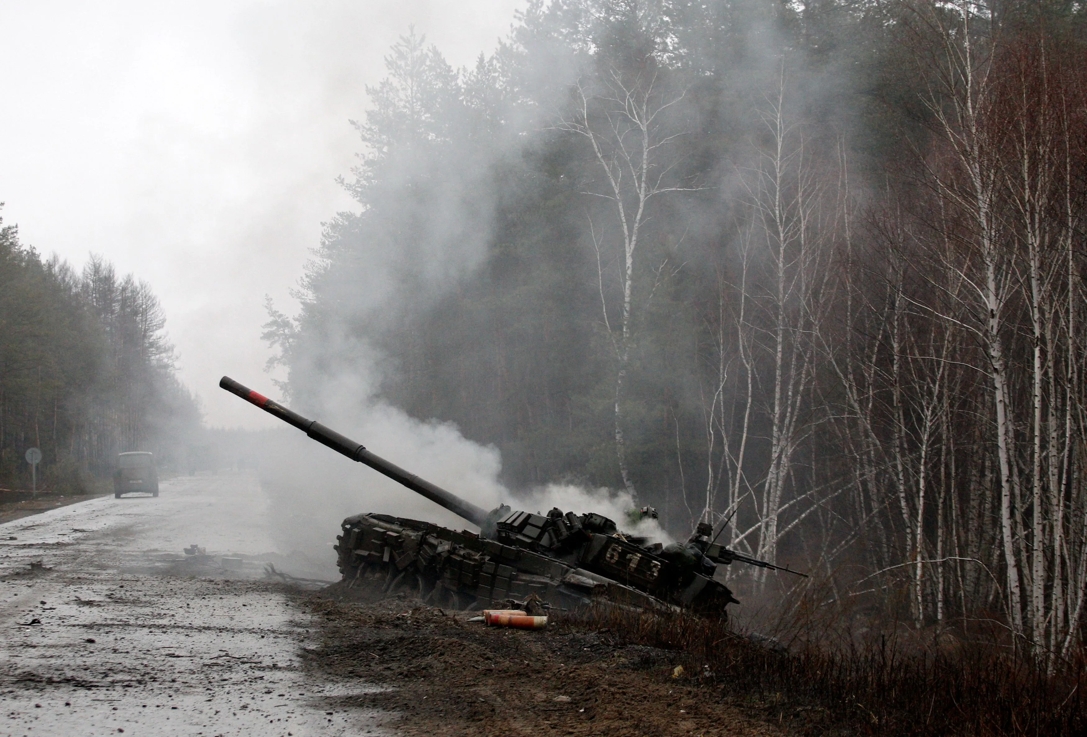 знищений російський танк на Київщині