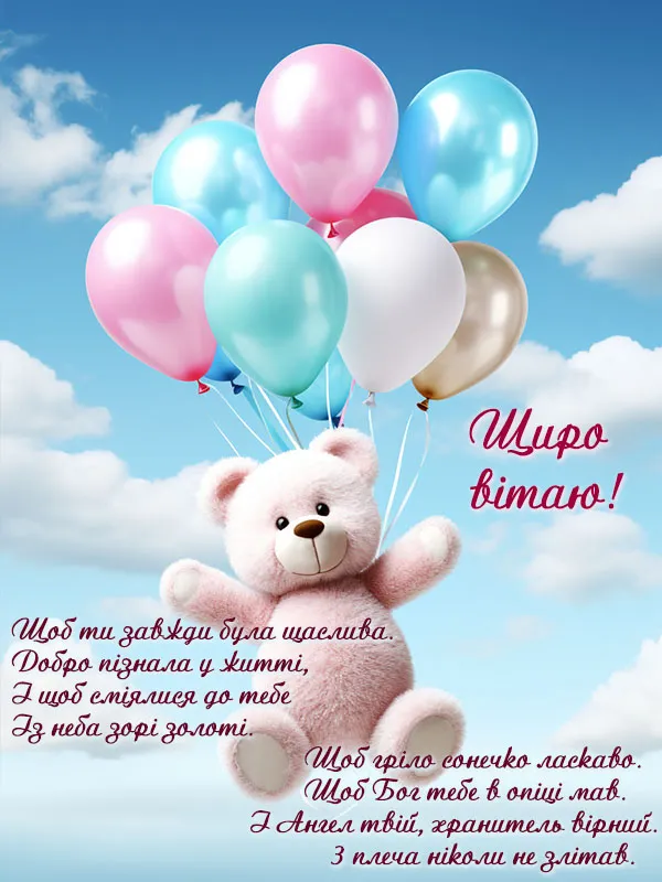 Привітання з днем народження Привітання з днем народження