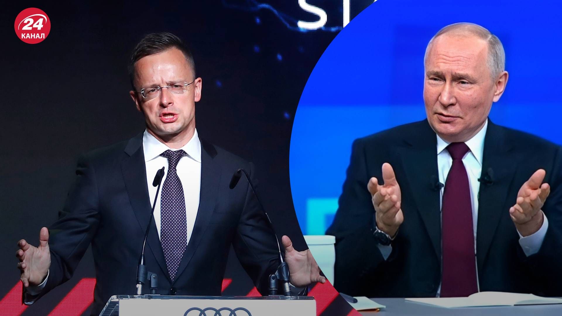 У Сіярто істерика через погрози Путіна у бік Заходу - 24 Канал У Сіярто істерика через погрози Путіна у бік Заходу - 24 Канал