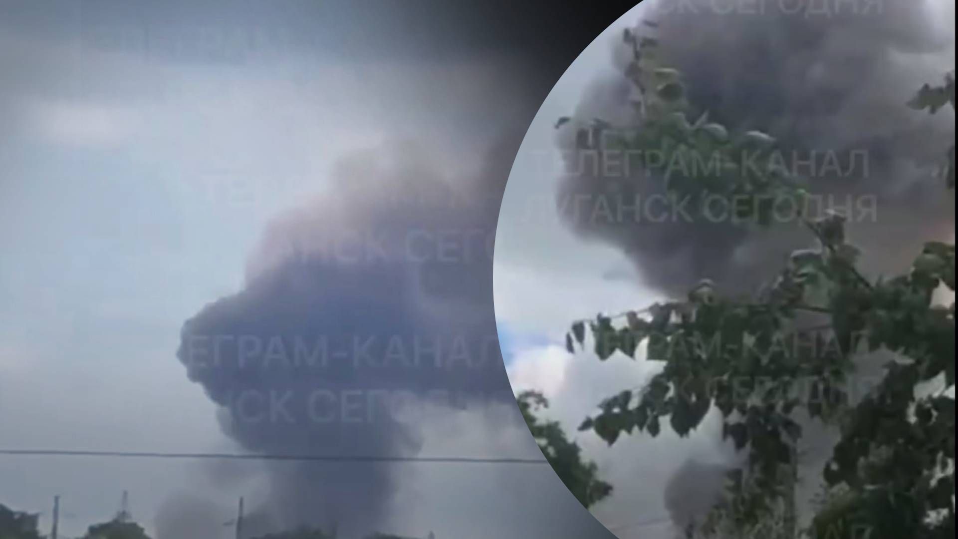 У Луганську пролунала серія вибуху: могло прилетіти у військову базу - 24 Канал