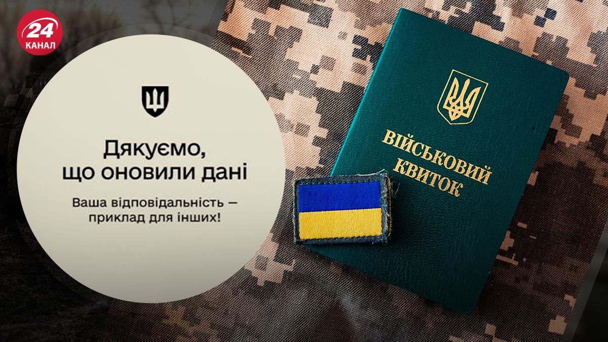 Оновлення даних в ТЦК Оновлення даних в ТЦК