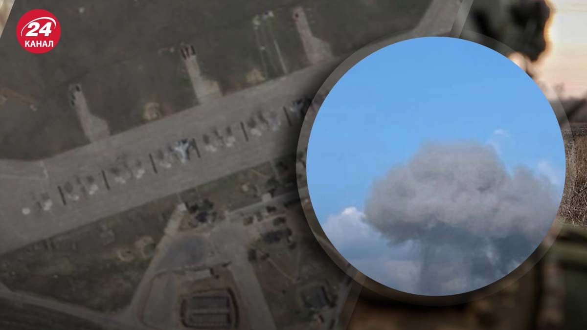 В районе аэродрома Бельбек прогремели взрывы - 24 Канал В районе аэродрома Бельбек прогремели взрывы - 24 Канал