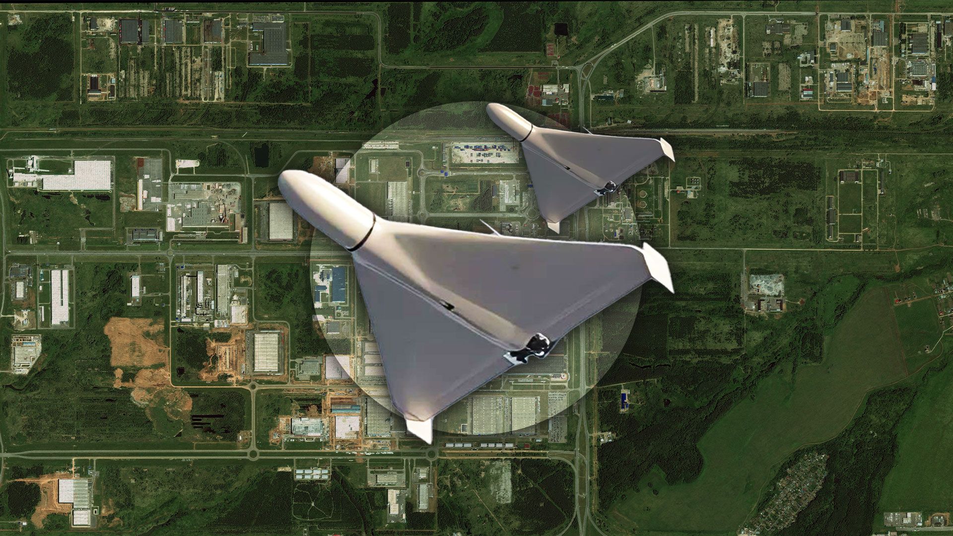 Цеха по изготовлению шахедов в Алабуге - спутниковый снимок Цеха по изготовлению шахедов в Алабуге - спутниковый снимок