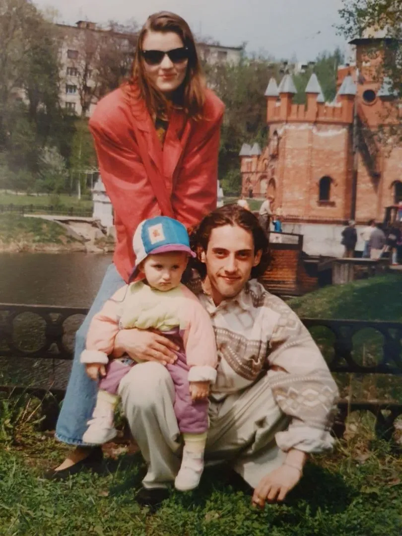 Елена и Дмитрий Коляденко с сыном Филиппом 