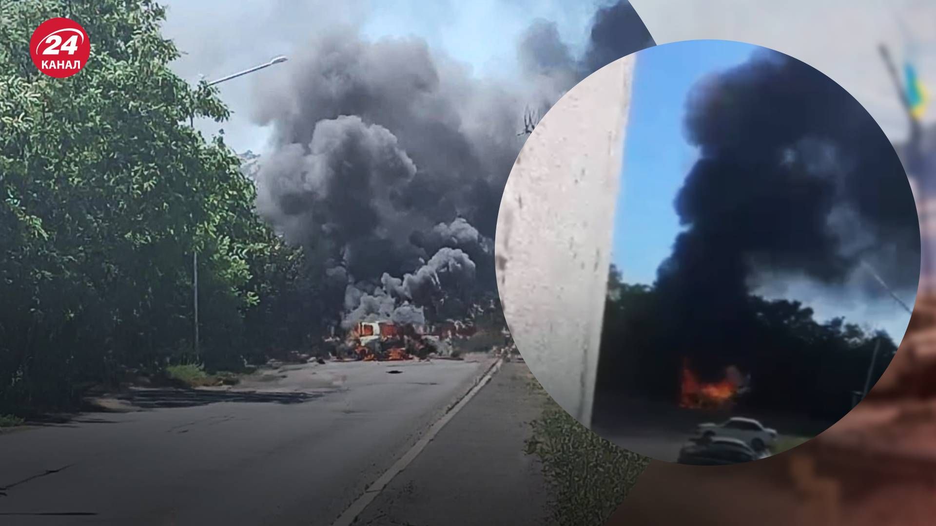 В Ростовской области взорвалось авто военного чиновника - 24 Канал