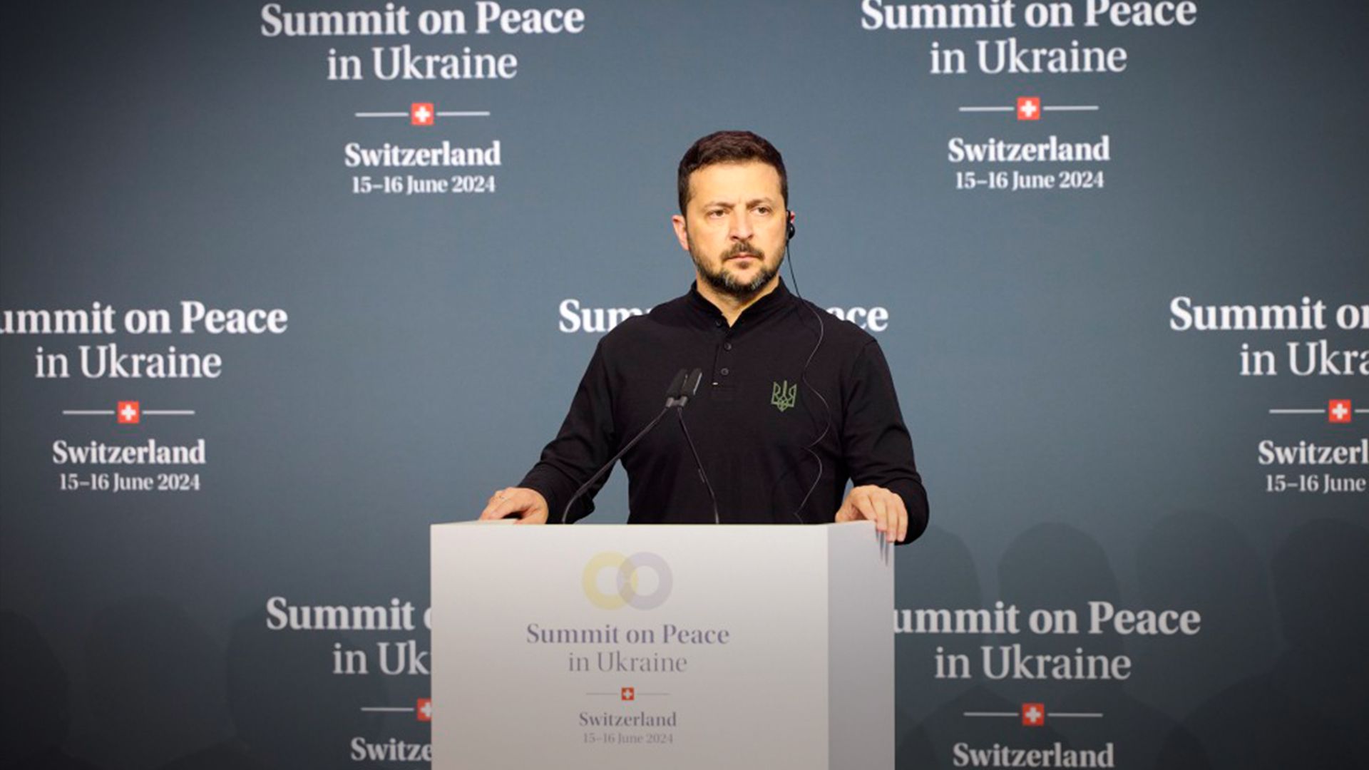 Зеленский на Саммите мира Зеленский на Саммите мира