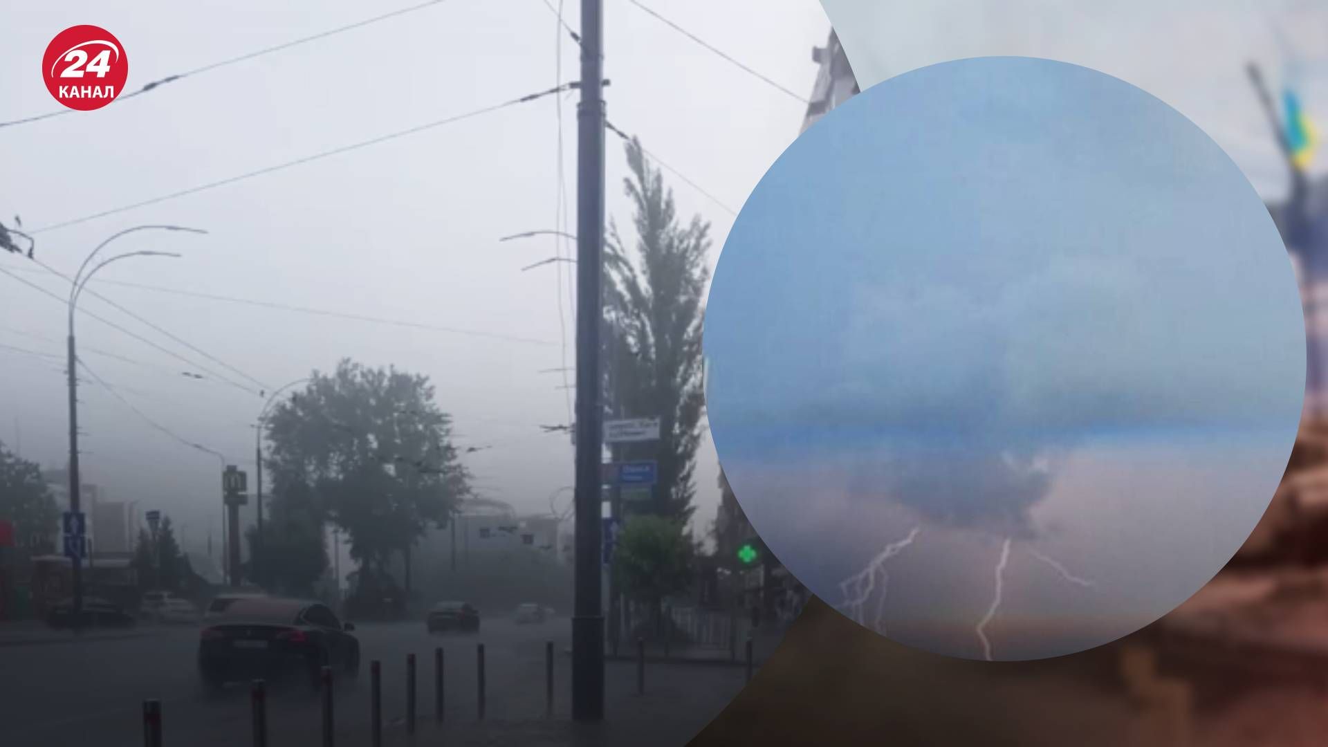 Непогода в Киеве 17 июня 2024 года Непогода в Киеве 17 июня 2024 года