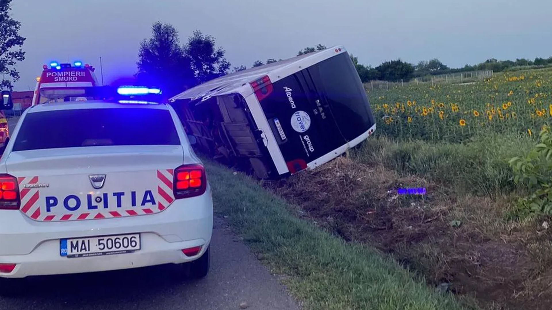 У Румунії перекинувся автобус з українцями