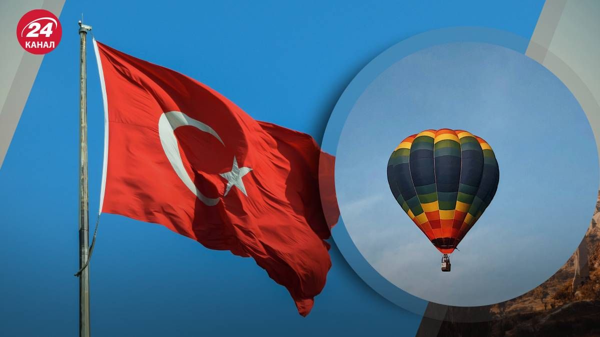 Повітряна куля з 22 людьми застрягла між скелями у Туреччині - 24 Канал