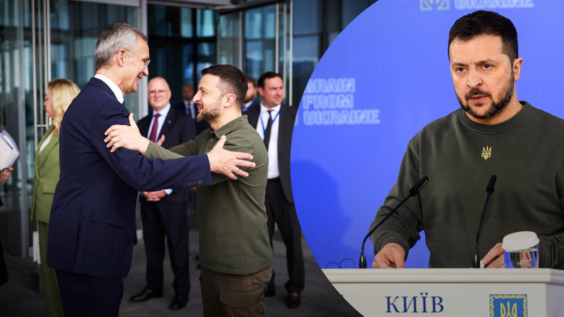 Зеленский прибыл в штаб-квартиру НАТО и встретился со Столтенбергом - 24 Канал Зеленский прибыл в штаб-квартиру НАТО и встретился со Столтенбергом - 24 Канал