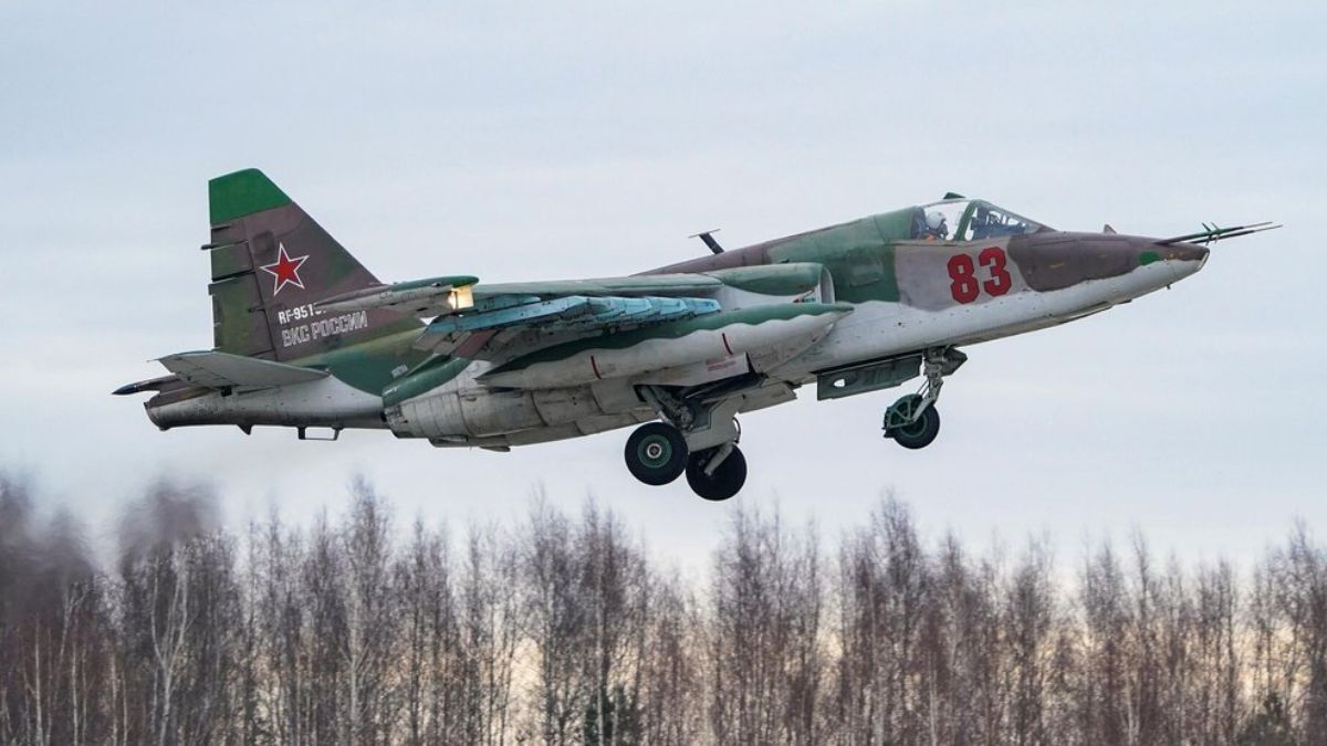 В Донецкой области сбили вражеский Су-25 В Донецкой области сбили вражеский Су-25