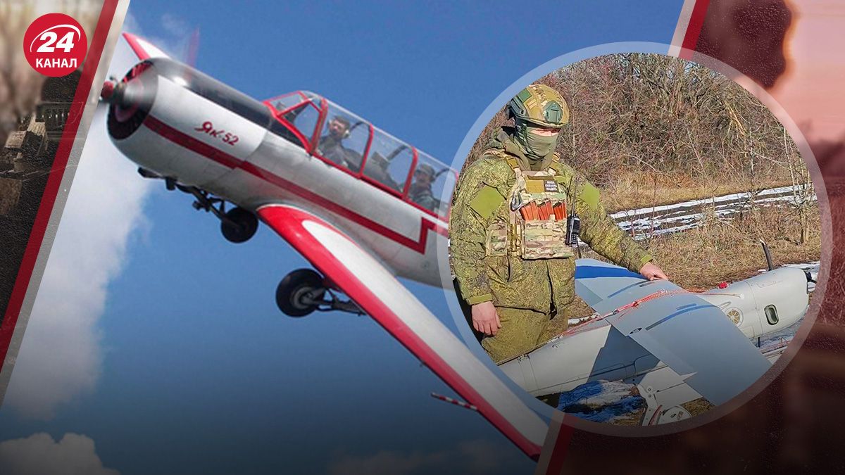 Как работает старый самолет Як-52 против дронов