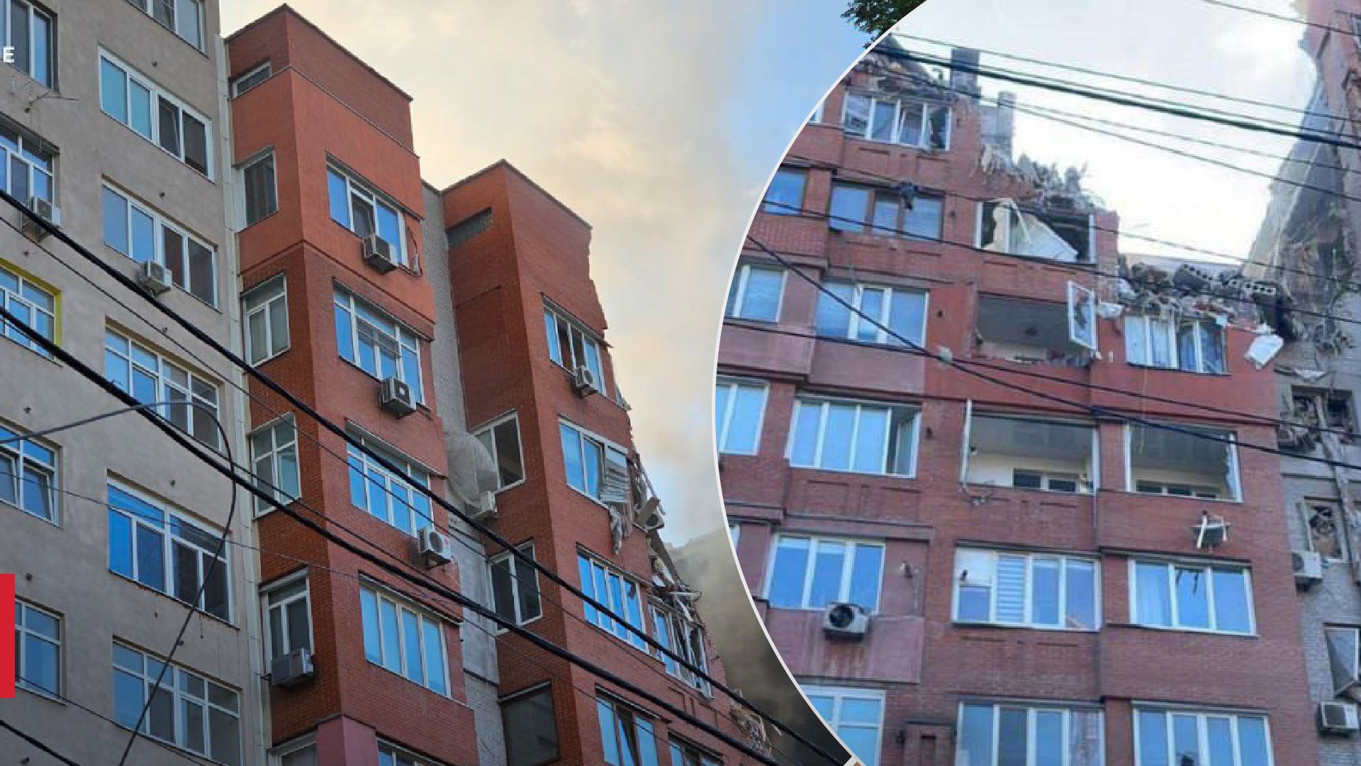 Зруйновані 4 поверхи: моторошні кадри після удару Росії по Дніпру - 24 Канал