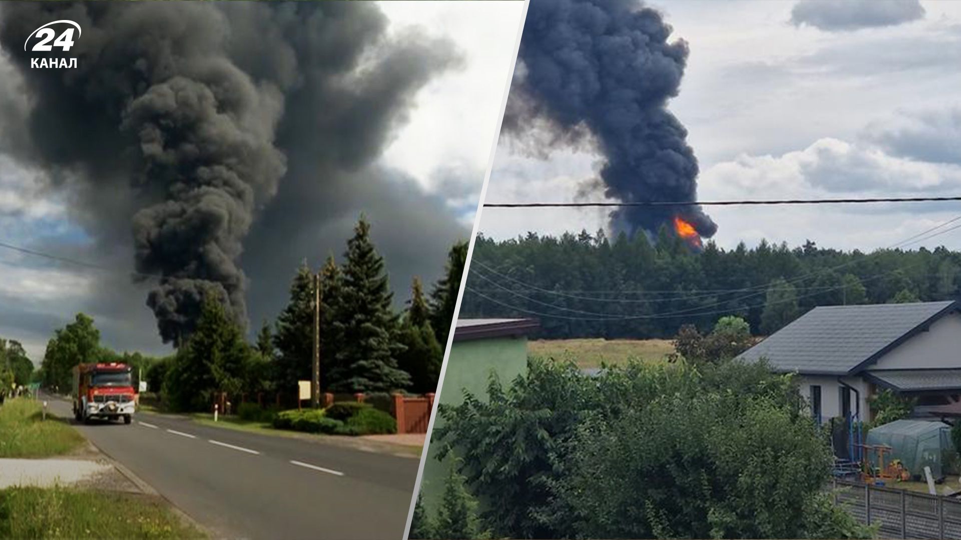 У Польщі горить звалище відходів