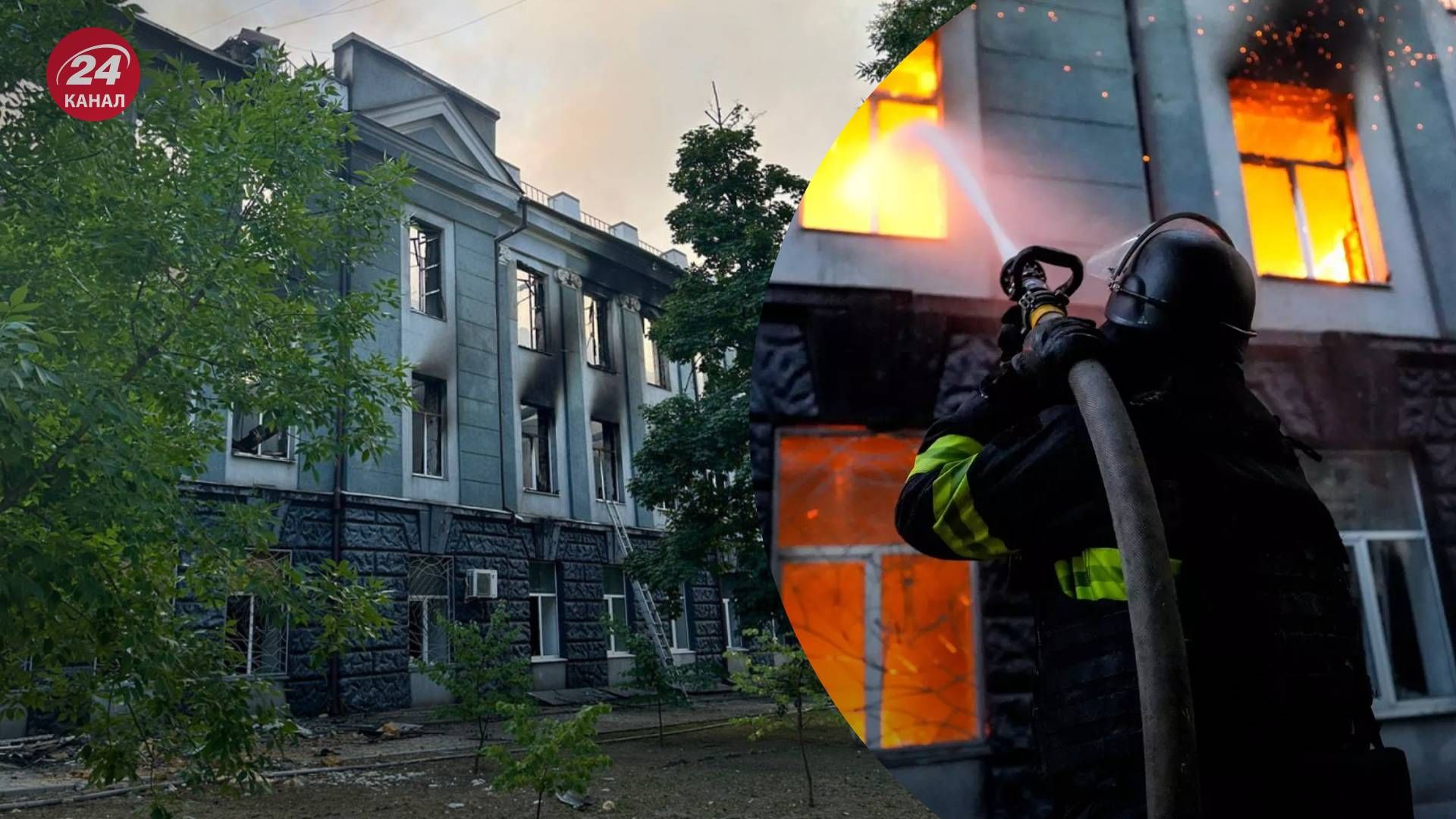 Росіяни вдарили по морській академії у Херсоні - 24 Канал Росіяни вдарили по морській академії у Херсоні - 24 Канал