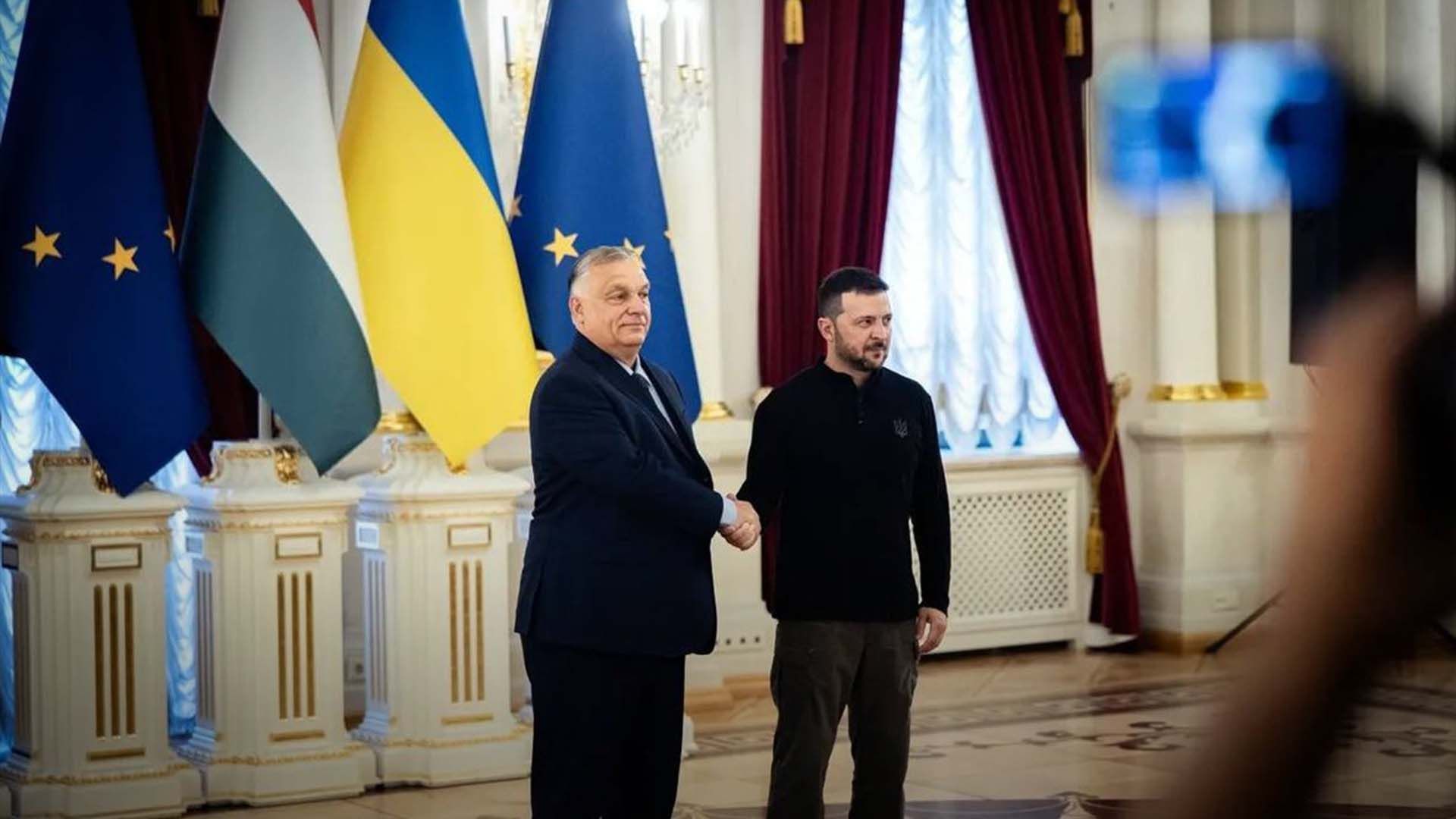 Орбан в Киеве пообещал открыть в Венгрии первую украинскую школу