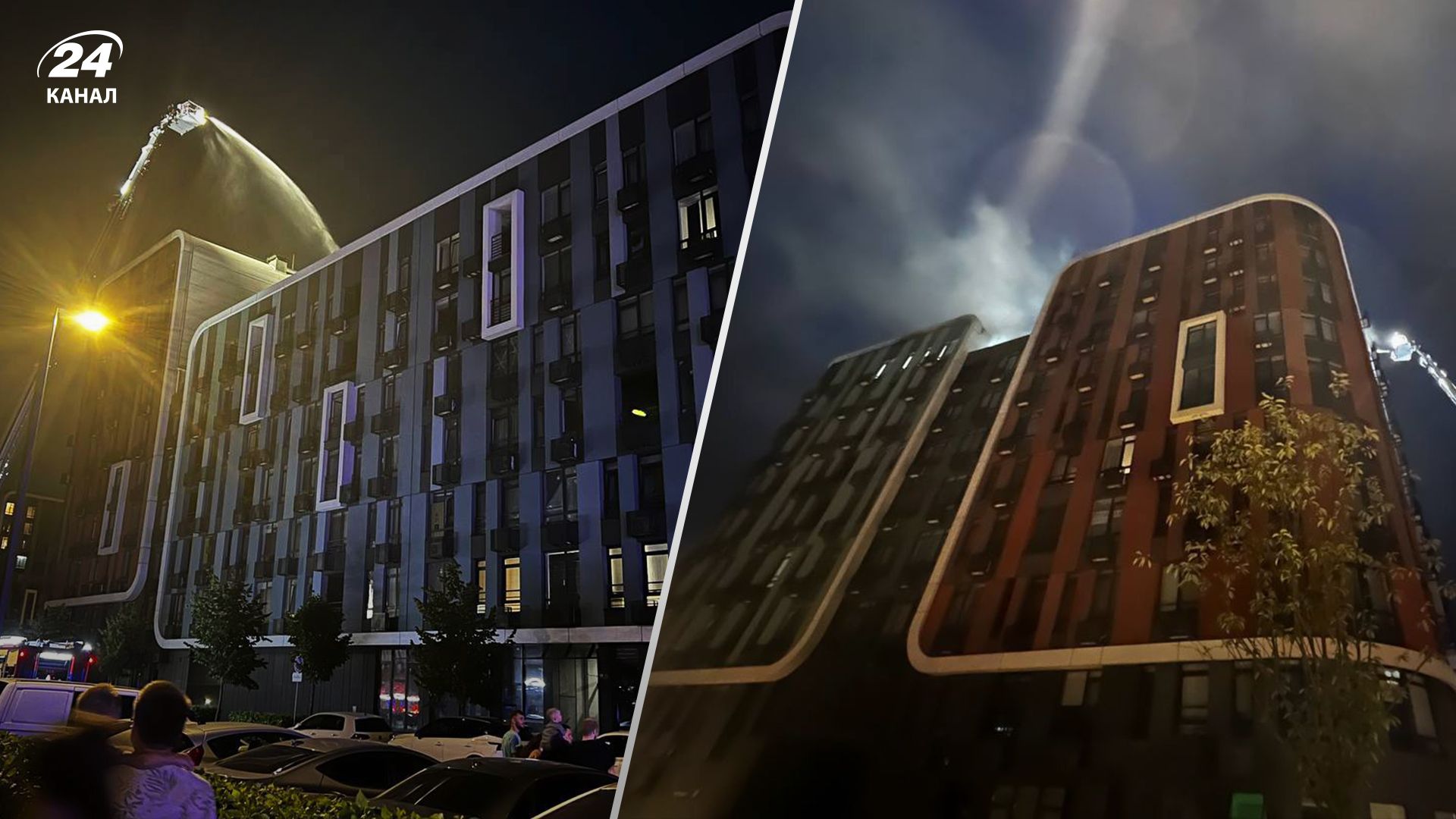 У Києві спалахнула пожежа у ЖК "Республіка" 2 липня У Києві спалахнула пожежа у ЖК "Республіка" 2 липня