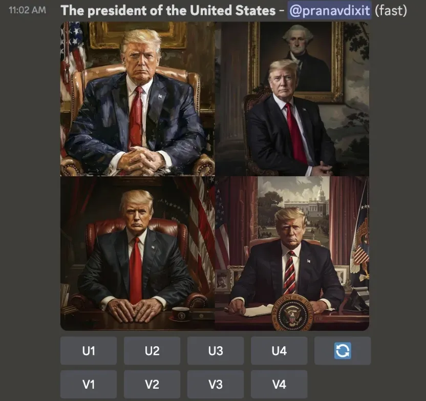 Результаты запроса в Midjourney Результаты запроса в Midjourney