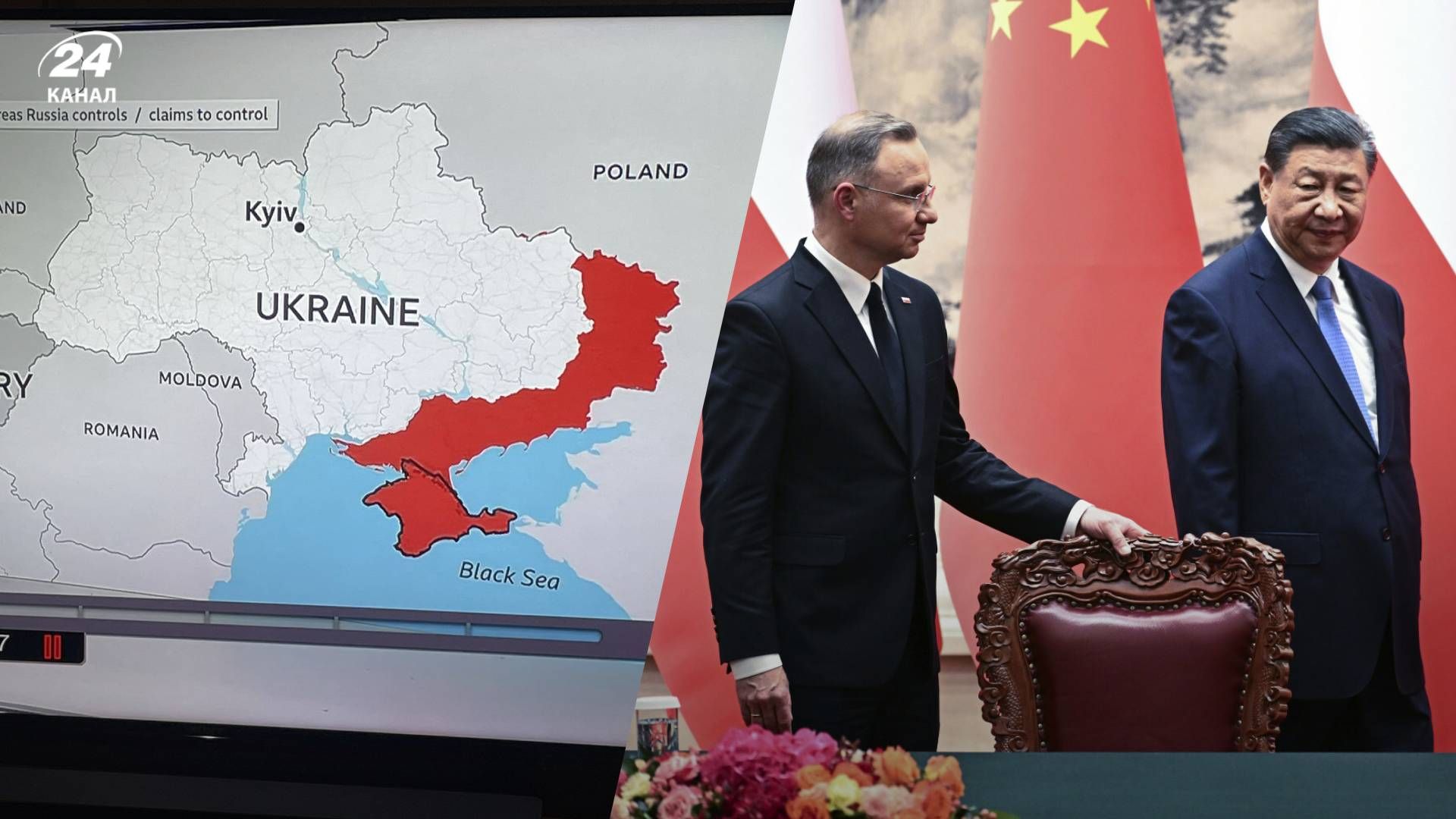 Две Польши на карте BBC Две Польши на карте BBC