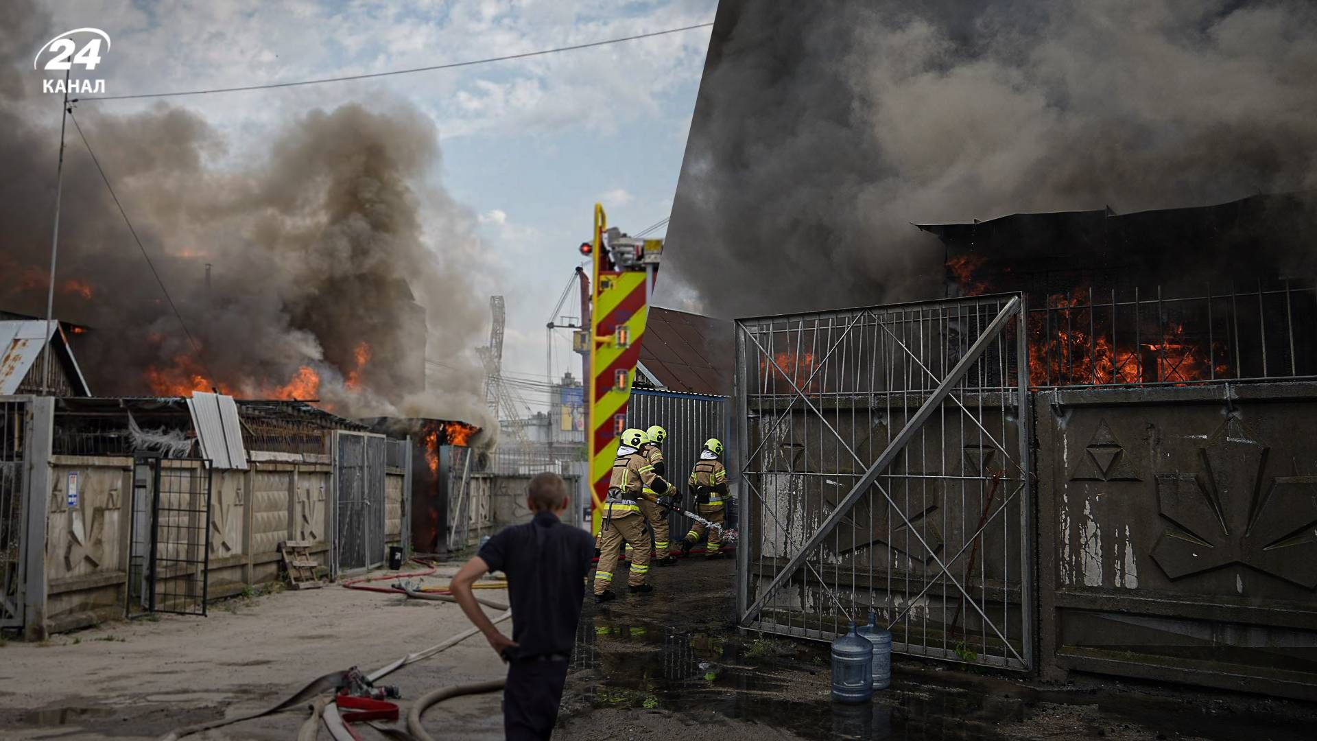 Пожар в Киеве 4 июля 2024 - 24 Канал Пожар в Киеве 4 июля 2024 - 24 Канал