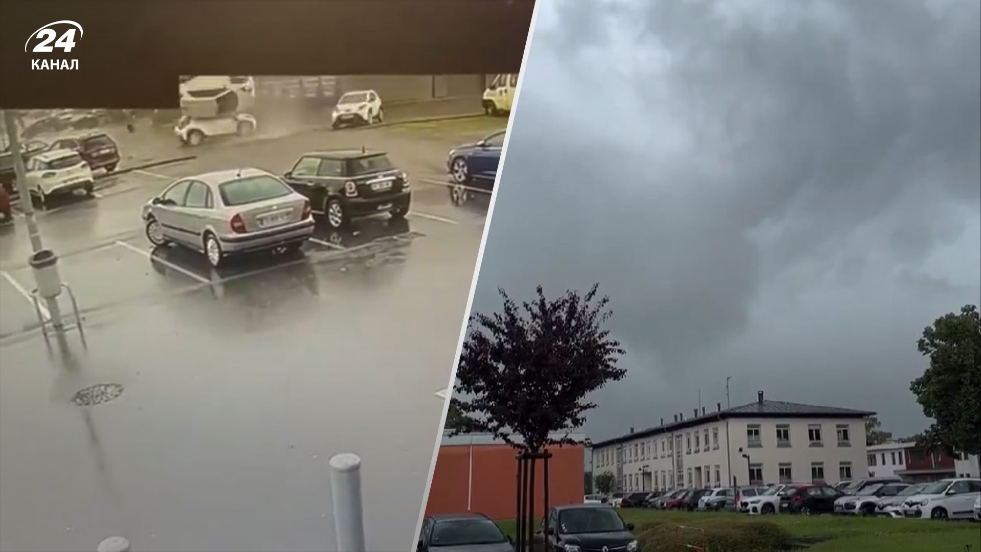 Во Франции был кратковременный торнадо Во Франции был кратковременный торнадо