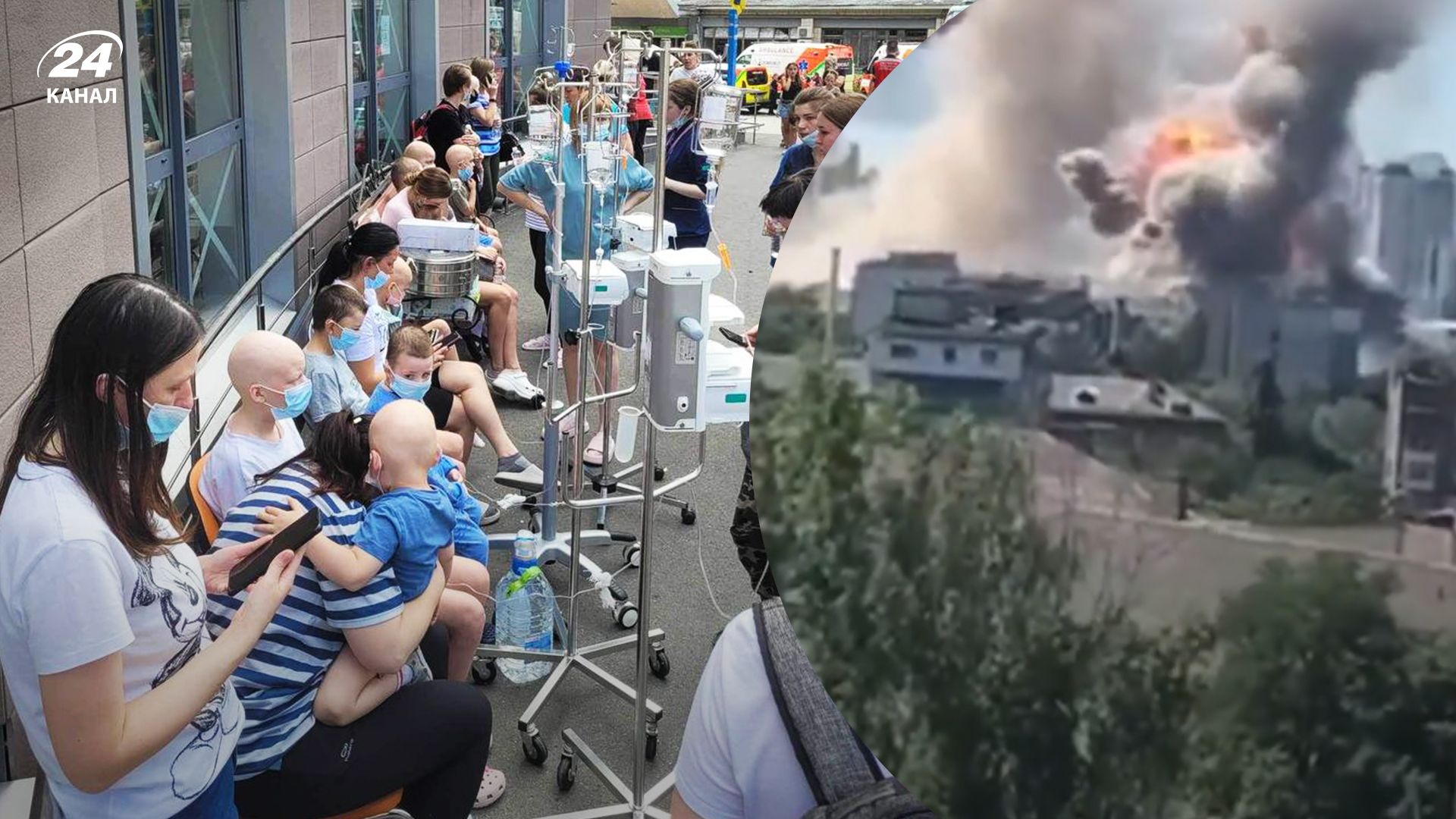 Відео з атакою лікарні "Охматдит" Відео з атакою лікарні "Охматдит"