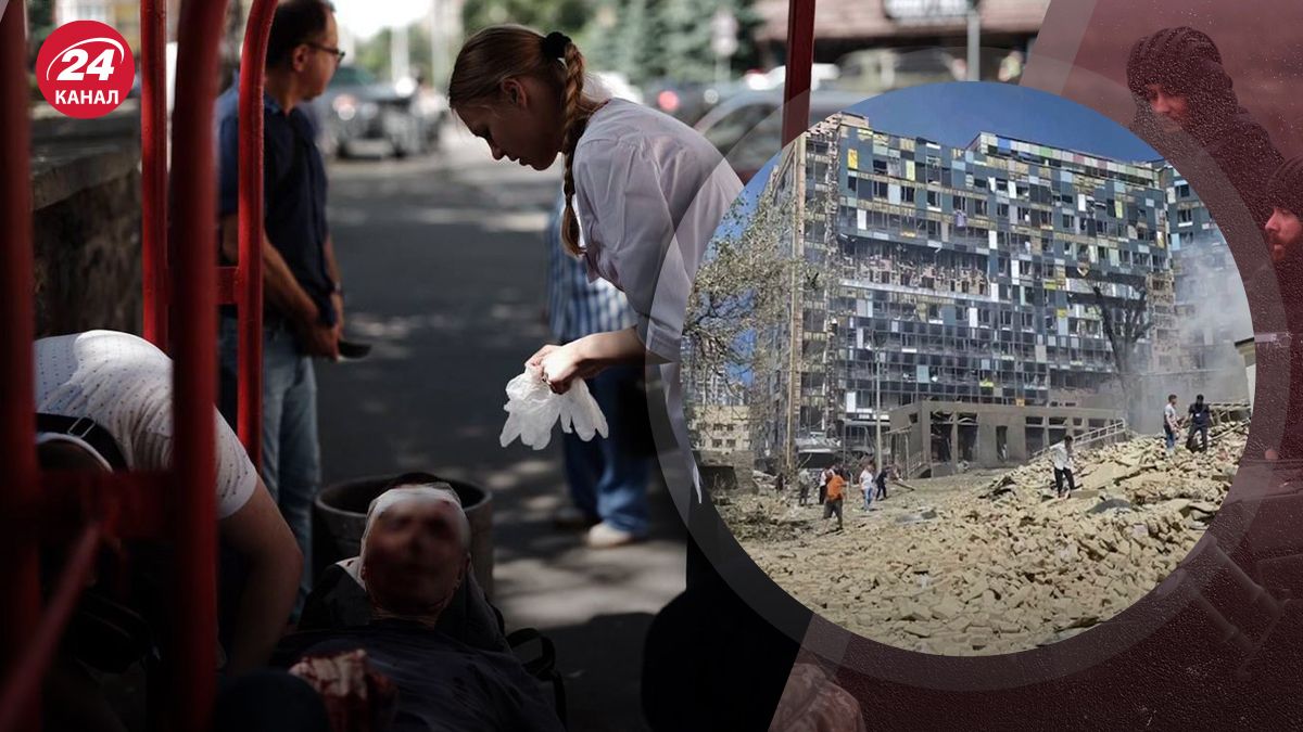 Удар по детской больнице в Киеве Удар по детской больнице в Киеве