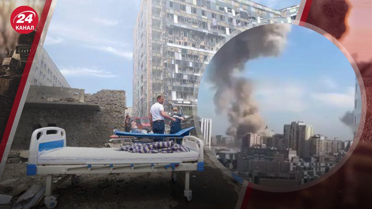 Россия ударила по больнице Охматдет в Киеве Россия ударила по больнице Охматдет в Киеве