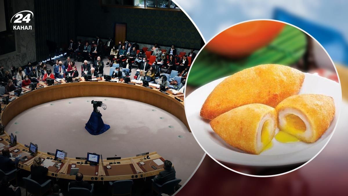 Росія влаштувала обід в ООН з українською котлетою по-київськи - 24 Канал Росія влаштувала обід в ООН з українською котлетою по-київськи - 24 Канал