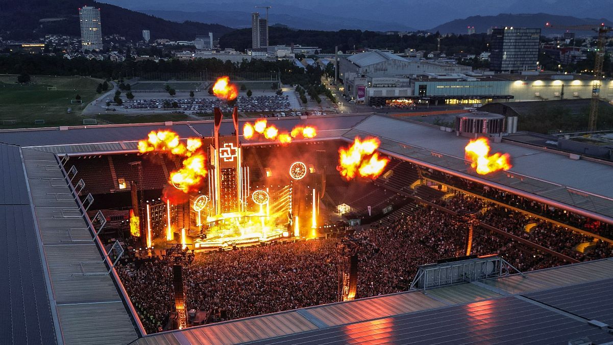 Выступление группы Rammstein