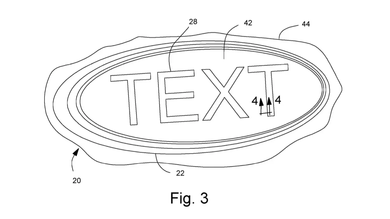 Зображення патенту на радарний значок Ford